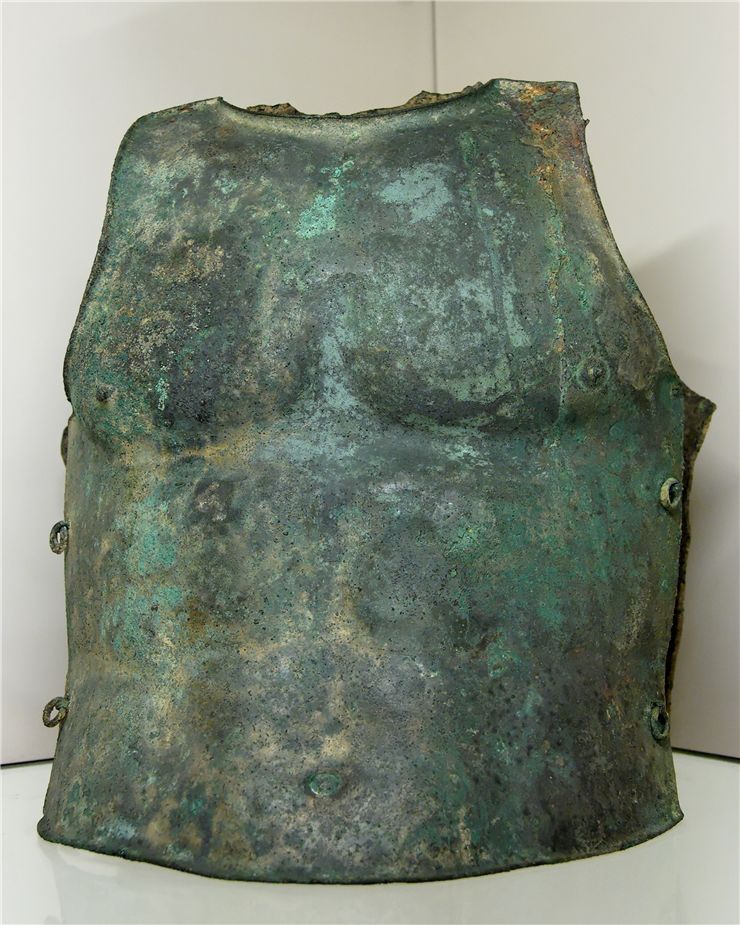 Picture Of Two Parts Bronze Cuirass